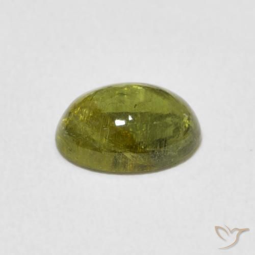 9,17 ctw natürlicher Mittelgrün Turmalin, Oval, Transparent