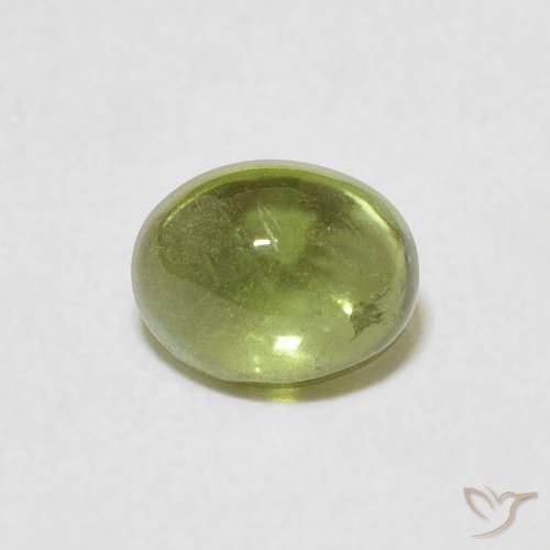 0.79ct Natürlicher Olivgrün Turmalin, Oval, Transparent