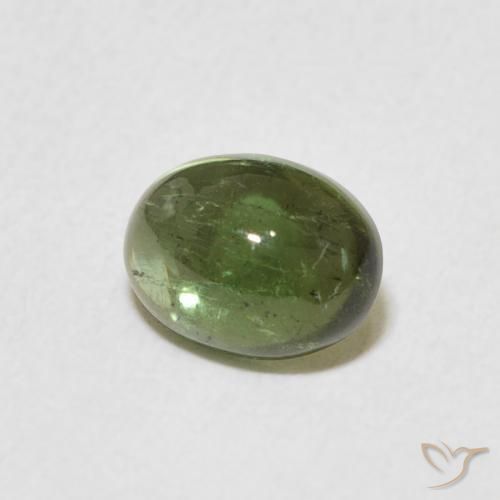 9,17 ctw natürlicher Mittelgrün Turmalin, Oval, Transparent