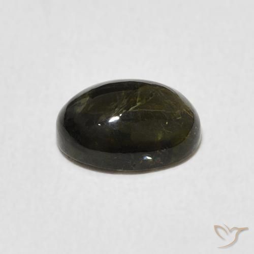 9,17 ctw natürlicher dunkelgrün Turmalin, Oval, Transparent
