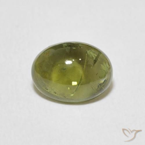 1.19ct Natürlicher Warmes Grün Turmalin, Oval, Transparent
