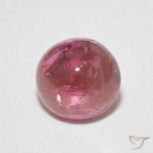 1.18ct Natürlicher Tiefes heißes Pink Turmalin, Runden, Transparent