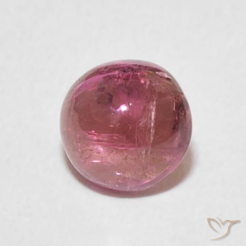 9,17 ctw natürlicher Tiefes heißes Pink Turmalin, Runden, Transparent
