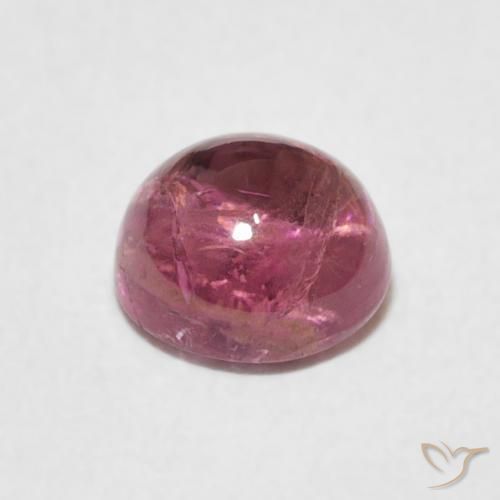 9,17 ctw natürlicher Tiefes heißes Pink Turmalin, Runden, Transparent