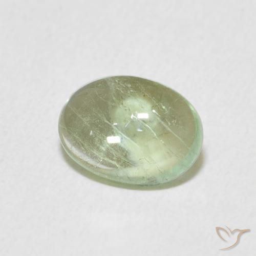 9,17 ctw natürlicher Blasses Gelbgrün Turmalin, Oval, Transparent