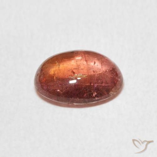 9,17 ctw natürlicher Orangerosa Turmalin, Oval, Transparent