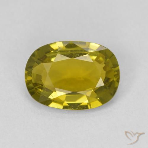 1.80ct Natürlicher gelblich-grün Turmalin, Kissen, VVS-VS