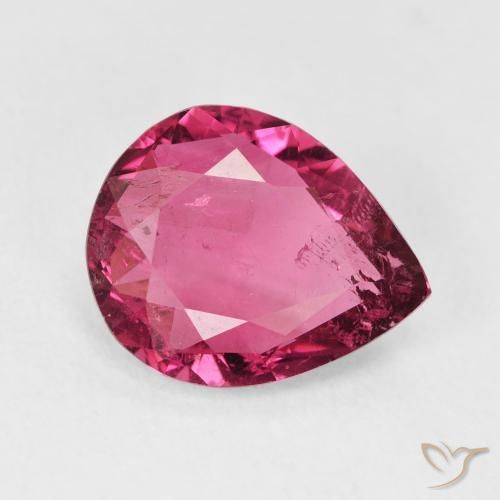 9,17 ctw natürlicher Dunkelpink Turmalin, Birnenform, VS