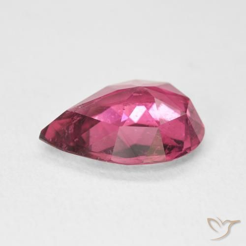 9,17 ctw natürlicher Dunkelpink Turmalin, Birnenform, VS