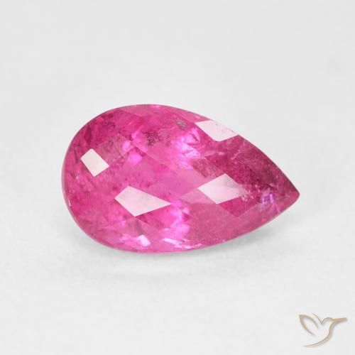 9,17 ctw natürlicher pink Turmalin, Birnenform, VS