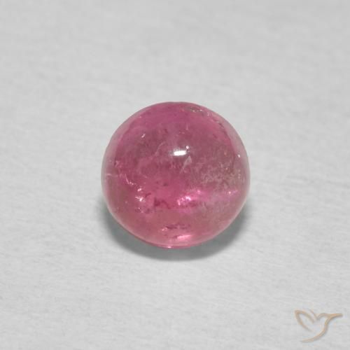 0.75ct Natürlicher hellrosa Turmalin, Runden, Transparent