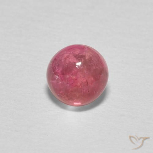 0.62ct Natürlicher hellrosa Turmalin, Runden, Transparent