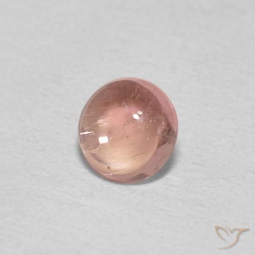 9,17 ctw natürlicher Lachs-rosa Turmalin, Runden, Transparent