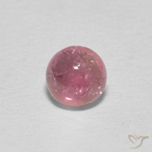 0.51ct Natürlicher Mittel Magenta Turmalin, Runden, Transparent