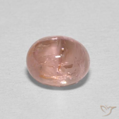 0.98ct Natürlicher Lachs-rosa Turmalin, Oval, Transparent