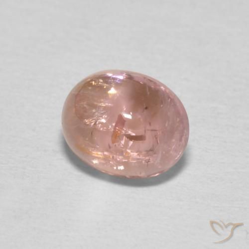 9,17 ctw natürlicher Lachs-rosa Turmalin, Oval, Transparent