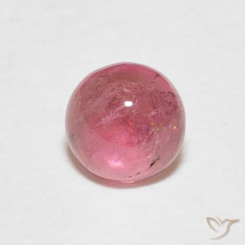 0.51ct Natürlicher Mittelrosa Turmalin, Runden, Transparent