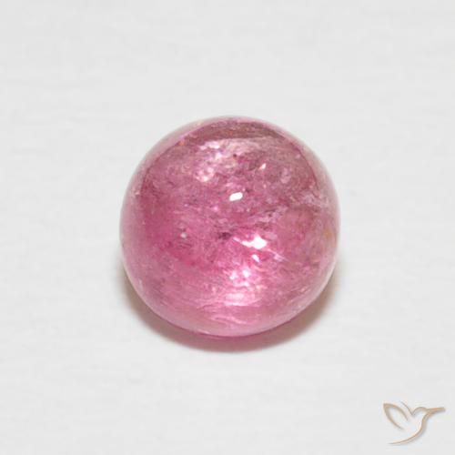 0.72ct Natürlicher Mittelrosa Turmalin, Runden, Transparent