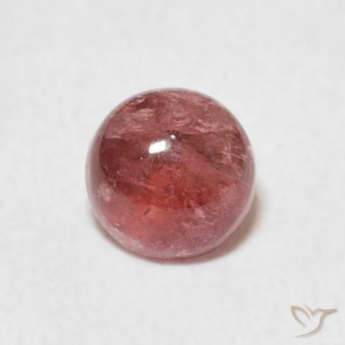 0.60ct Natürlicher Dunkelpink Turmalin, Runden, Transparent