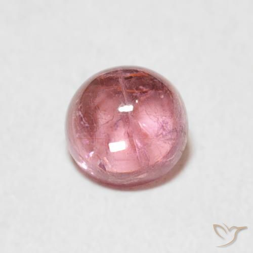 0.56ct Natürlicher hellrosa Turmalin, Runden, Transparent