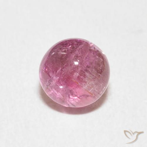 0.77ct Natürlicher pink Turmalin, Runden, Transparent