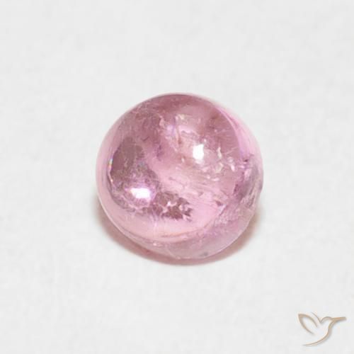 0.37ct Natürlicher hellrosa Turmalin, Runden, Transparent