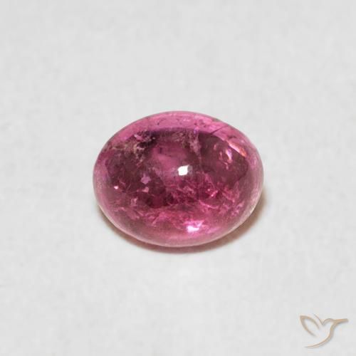 0.78ct Natürlicher orange-rosa Turmalin, Oval, Transparent