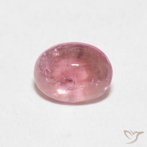 0.65ct Natürlicher Kaugummi Rosa Turmalin, Oval, Transparent