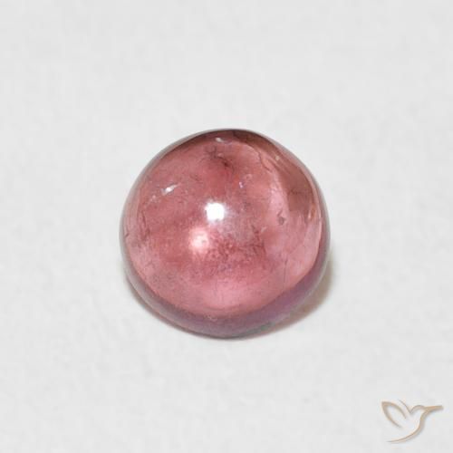 0.54ct Natürlicher orange-rosa Turmalin, Runden, Transparent