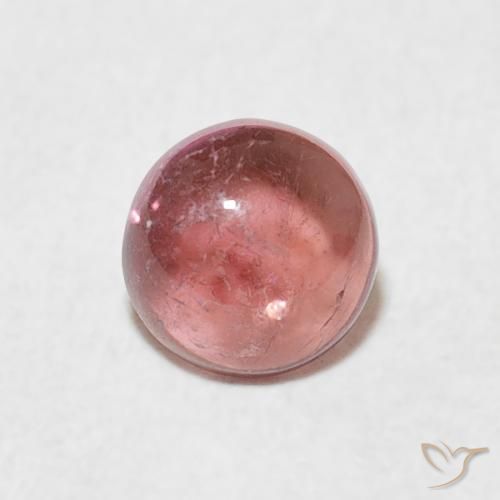0.61ct Natürlicher Light Candy Apfelrot Turmalin, Runden, Transparent