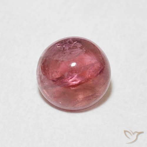 0.91ct Natürlicher Fruchtpunsch Rot Turmalin, Runden, Transparent, Photo A