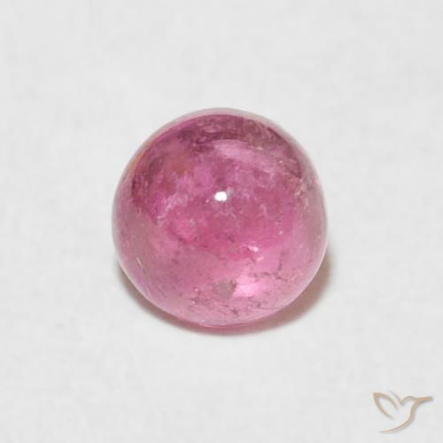 0.65ct Natürlicher Kaugummi Rosa Turmalin, Runden, Transparent, Photo A