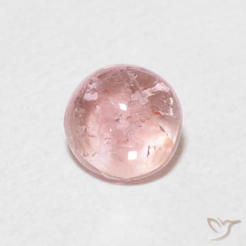 0.48ct Natürlicher Mittelrosa Turmalin, Runden, Transparent
