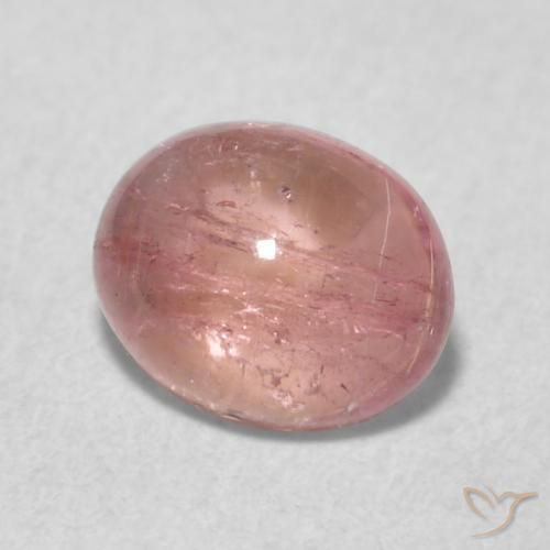 9,17 ctw natürlicher hellrosa Turmalin, Oval, Transparent