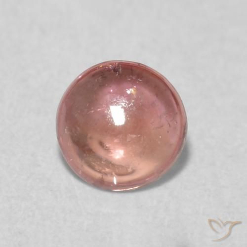0.40ct Natürlicher orange-rosa Turmalin, Runden, Transparent
