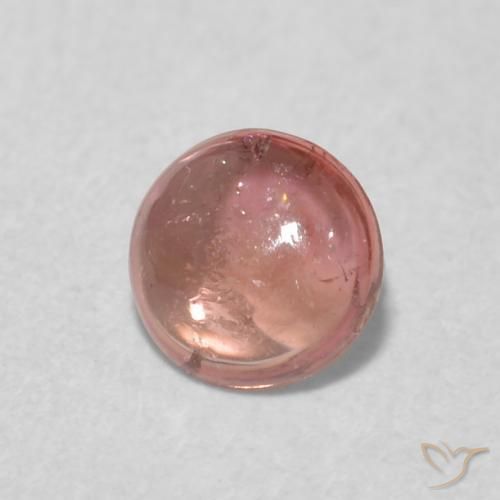9,17 ctw natürlicher orange-rosa Turmalin, Runden, Transparent