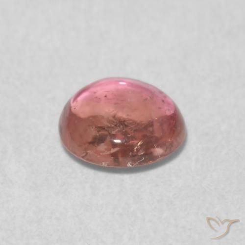 9,17 ctw natürlicher orange-rosa Turmalin, Runden, Transparent
