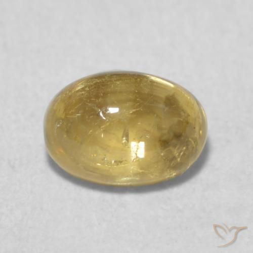 0.72ct Natürlicher Toskana Gelb Turmalin, Oval, Transparent