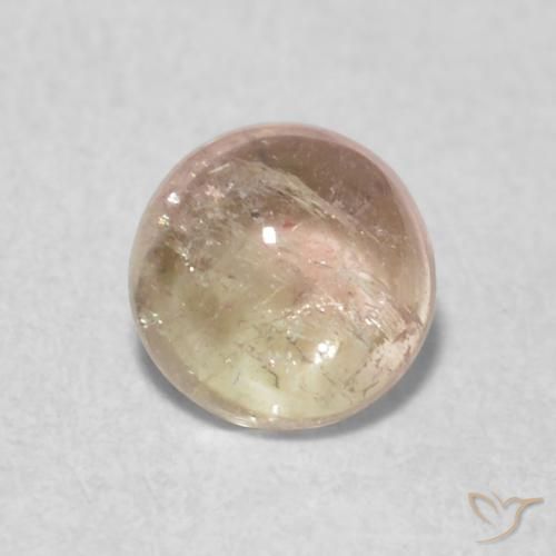 0.49ct Natürlicher orange-rosa Turmalin, Runden, Transparent