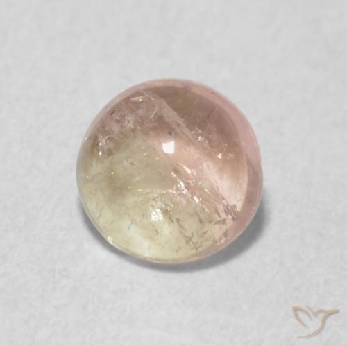 9,17 ctw natürlicher orange-rosa Turmalin, Runden, Transparent