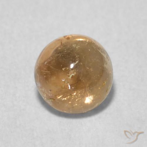 0.62ct Natürlicher Golden-Pfirsich Turmalin, Runden, Transparent