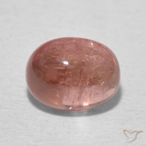 1.39ct Natürlicher orange-rosa Turmalin, Oval, Transparent