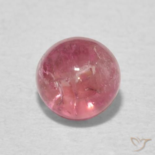 0.74ct Natürlicher Pink-Ton Turmalin, Runden, Transparent