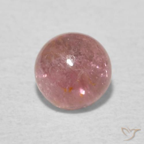 0.58ct Natürlicher Mittelrosa Turmalin, Runden, Transparent