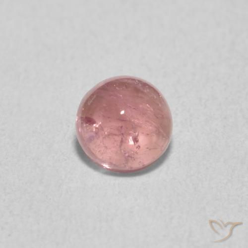 0.64ct Natürlicher Light Candy Apfelrot Turmalin, Runden, Transparent