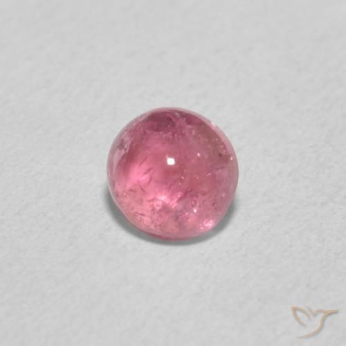 0.55ct Natürlicher hellrosa Turmalin, Runden, Transparent