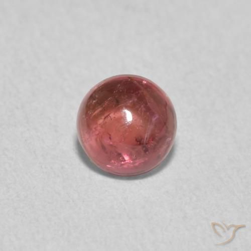 0.69ct Natürlicher Medium Dark-Pink Turmalin, Runden, Transparent