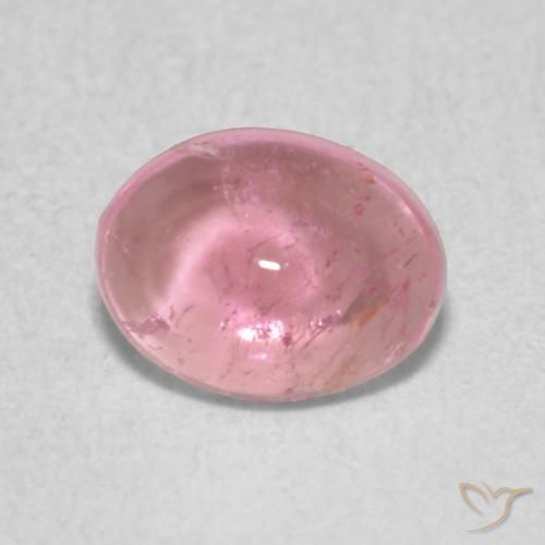 0.65ct Natürlicher Helles Kaugummirosa Turmalin, Oval, Transparent