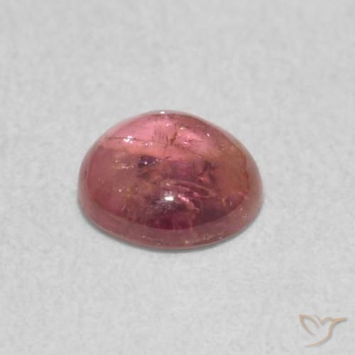 9,17 ctw natürlicher orange-rosa Turmalin, Runden, Transparent