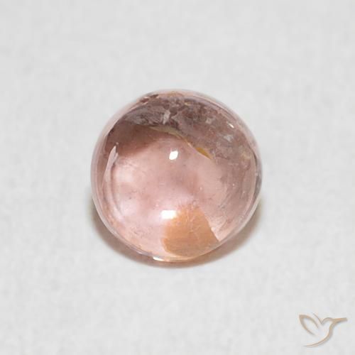 0.61ct Natürlicher hellrosa Turmalin, Runden, Transparent